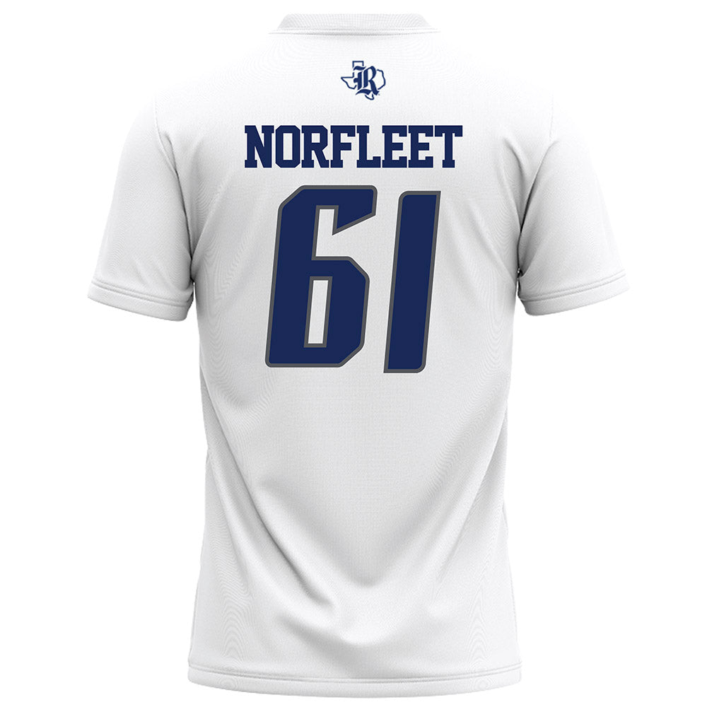 Rice - NCAA Football : Trace Norfleet - White Jersey