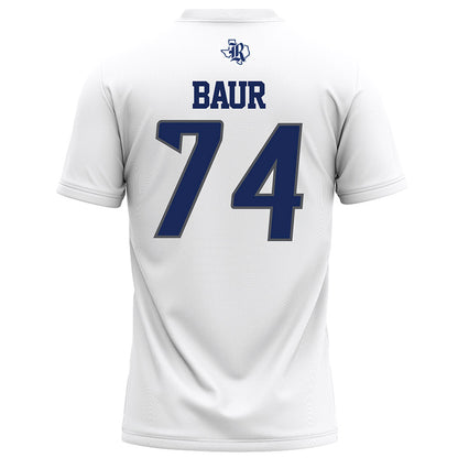 Rice - NCAA Football : Brad Baur - White Jersey