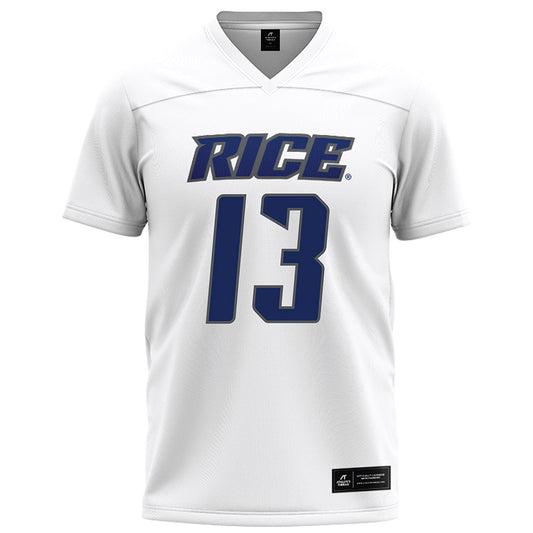 Rice - NCAA Football : Christian Edgar - White Jersey