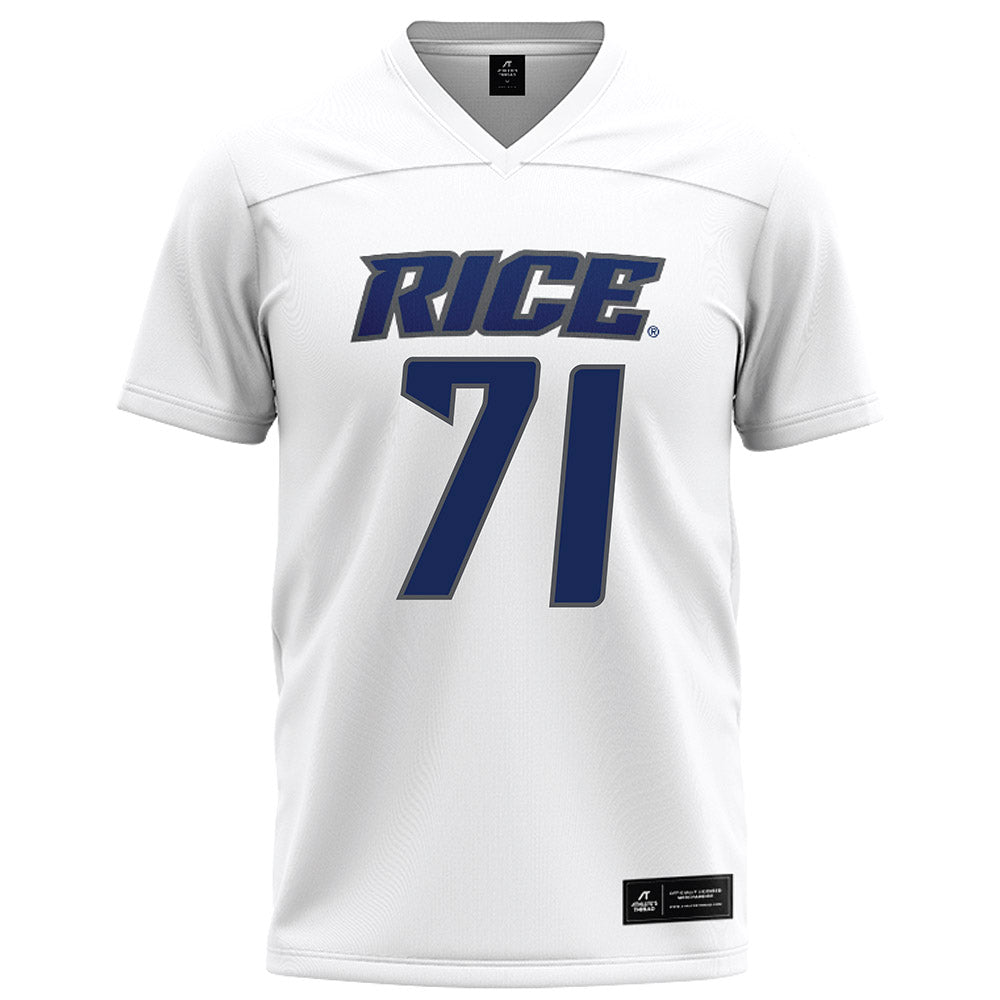 Rice - NCAA Football : Clay Servin - White Jersey