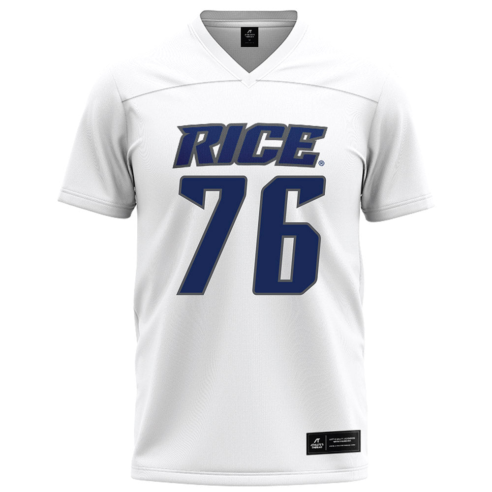 Rice - NCAA Football : John Long - White Jersey
