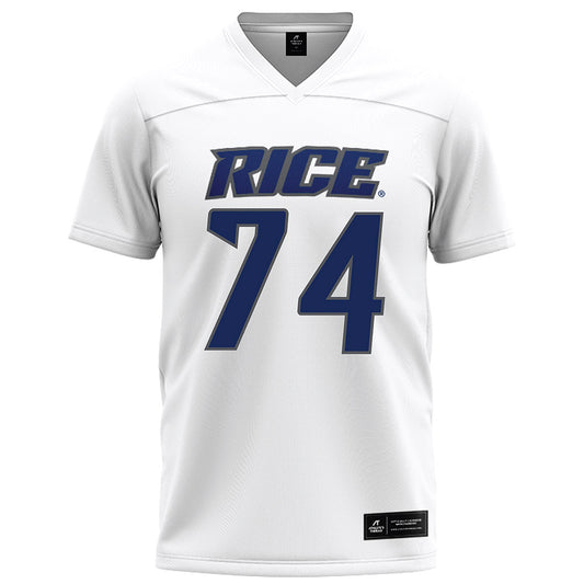 Rice - NCAA Football : Brad Baur - White Jersey