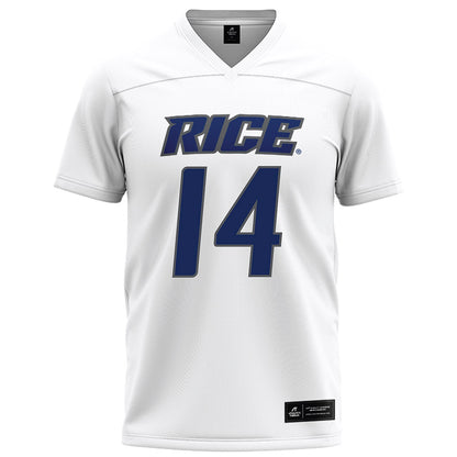 Rice - NCAA Football : Boden Groen - White Jersey