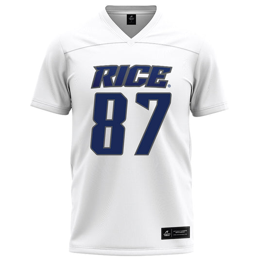 Rice - NCAA Football : Jack Bradley - White Jersey