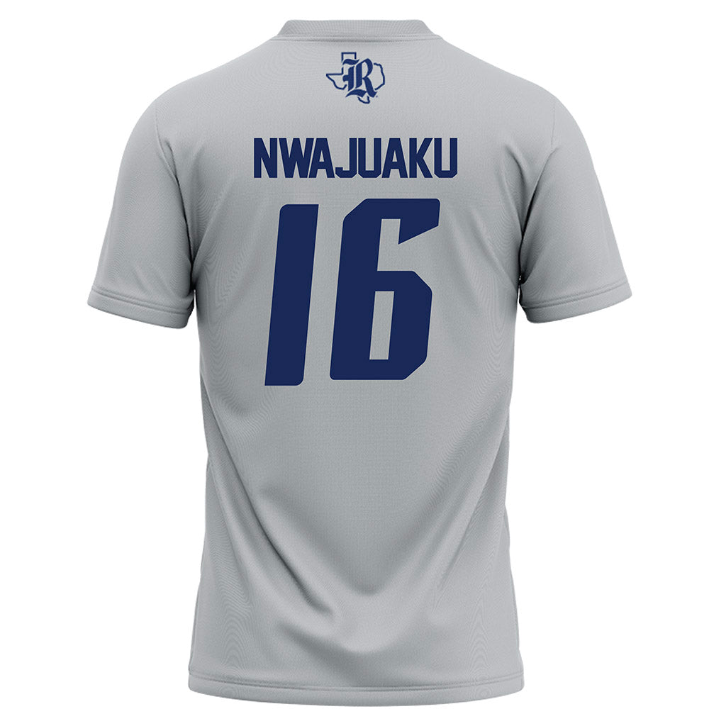 Rice - NCAA Football : Chibuikem Nwajuaku - Mid Grey AAC Jersey