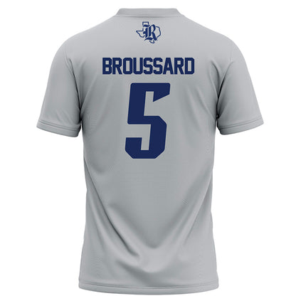 Rice - NCAA Football : Ari Broussard - Mid Grey AAC Jersey