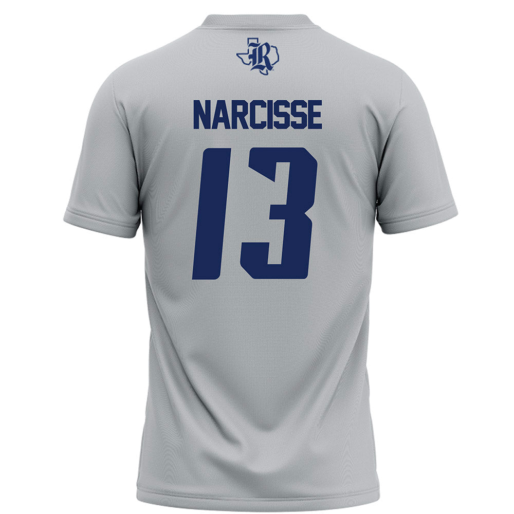 Rice - NCAA Football : Lamont Narcisse - Mid Grey AAC Jersey