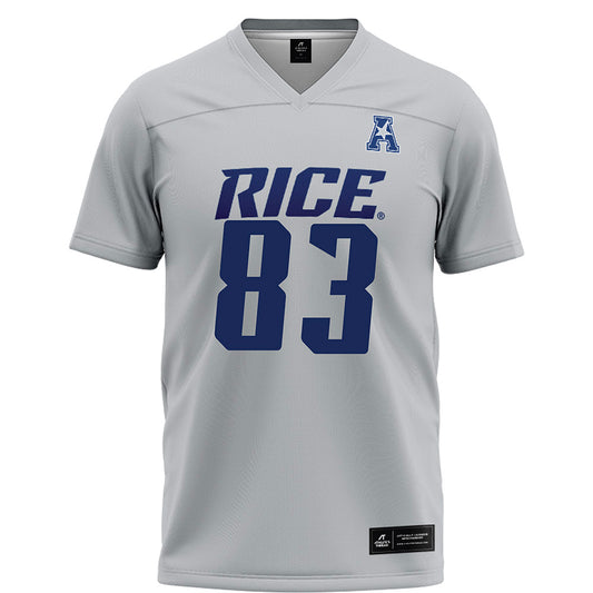 Rice - NCAA Football : Alexander Scherle - Mid Grey AAC Jersey