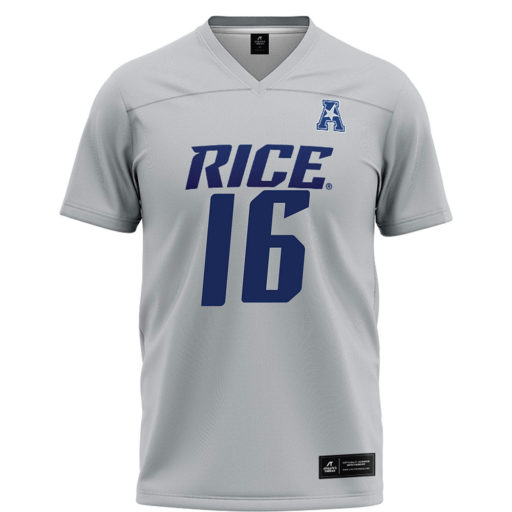 Rice - NCAA Football : Chibuikem Nwajuaku - Mid Grey AAC Jersey
