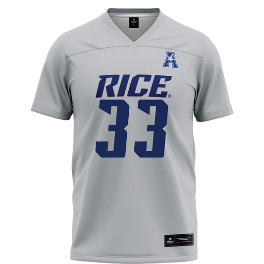 Rice - NCAA Football : Myron Morrison - Mid Grey AAC Jersey