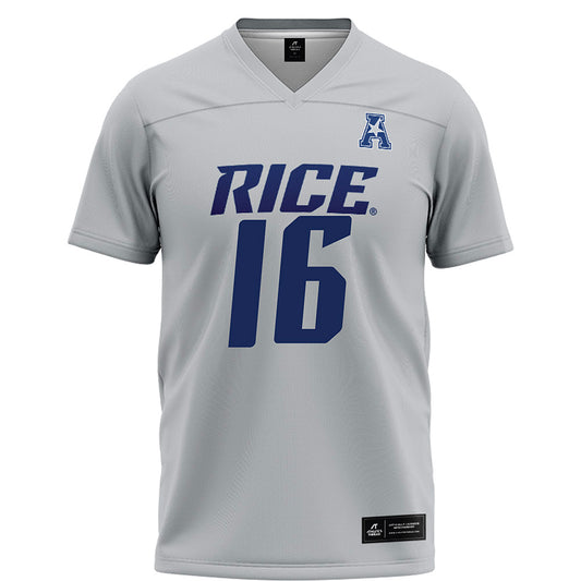 Rice - NCAA Football : Quinton Jackson - Mid Grey AAC Jersey