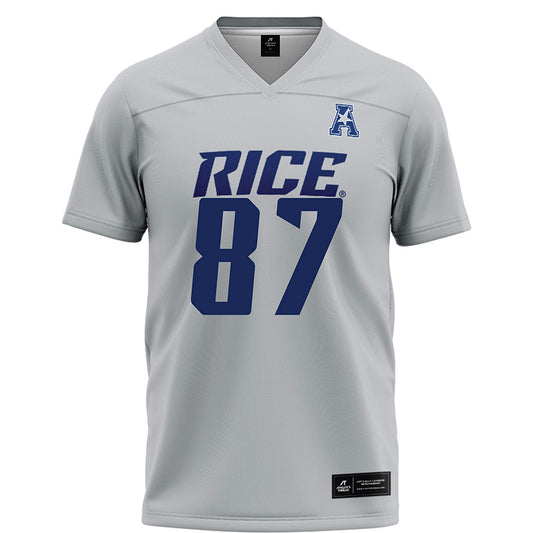Rice - NCAA Football : Jack Bradley - Mid Grey AAC Jersey
