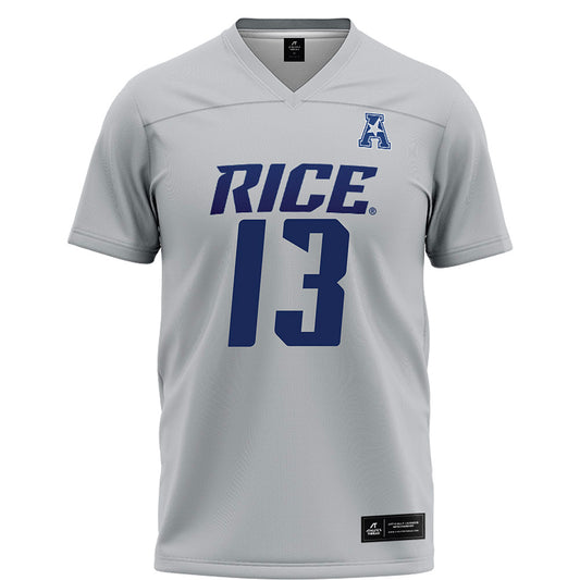 Rice - NCAA Football : Christian Edgar - Mid Grey AAC Jersey
