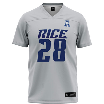 Rice - NCAA Football : Shepherd Bowling - Mid Grey AAC Jersey