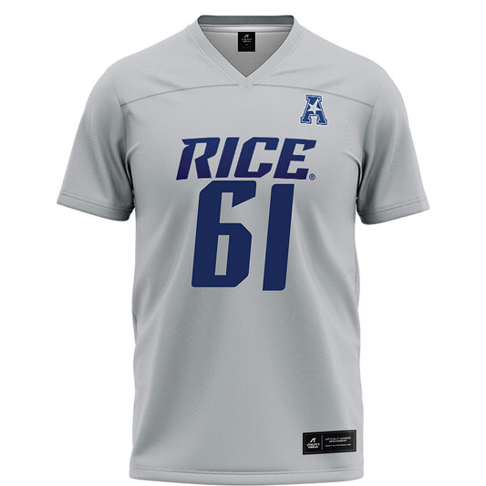 Rice - NCAA Football : Trace Norfleet - Mid Grey AAC Jersey