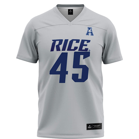 Rice - NCAA Football : Demone Green - Mid Grey AAC Jersey