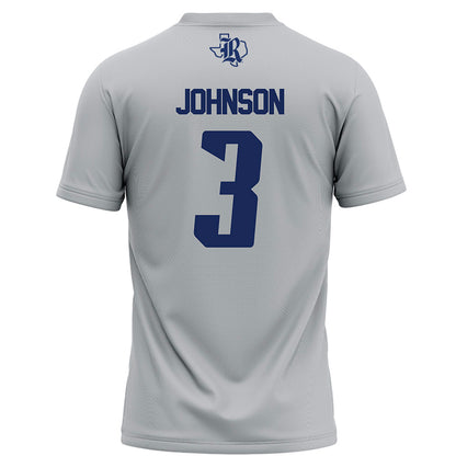 Rice - NCAA Football : JoVoni Johnson - Grey Jersey