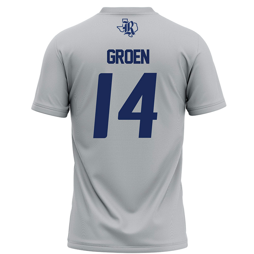 Rice - NCAA Football : Boden Groen - Mid Grey Jersey