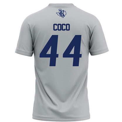 Rice - NCAA Football : Coleman Coco - Mid Grey Jersey