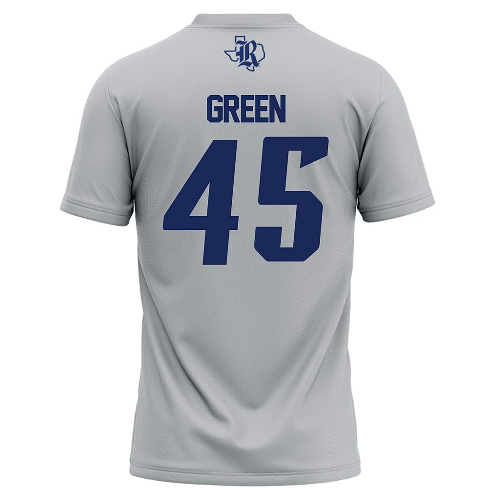 Rice - NCAA Football : Demone Green - Grey Jersey