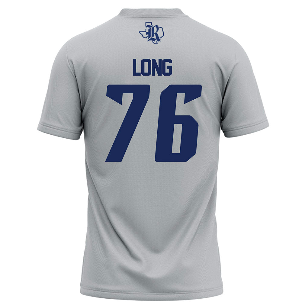 Rice - NCAA Football : John Long - Grey Jersey