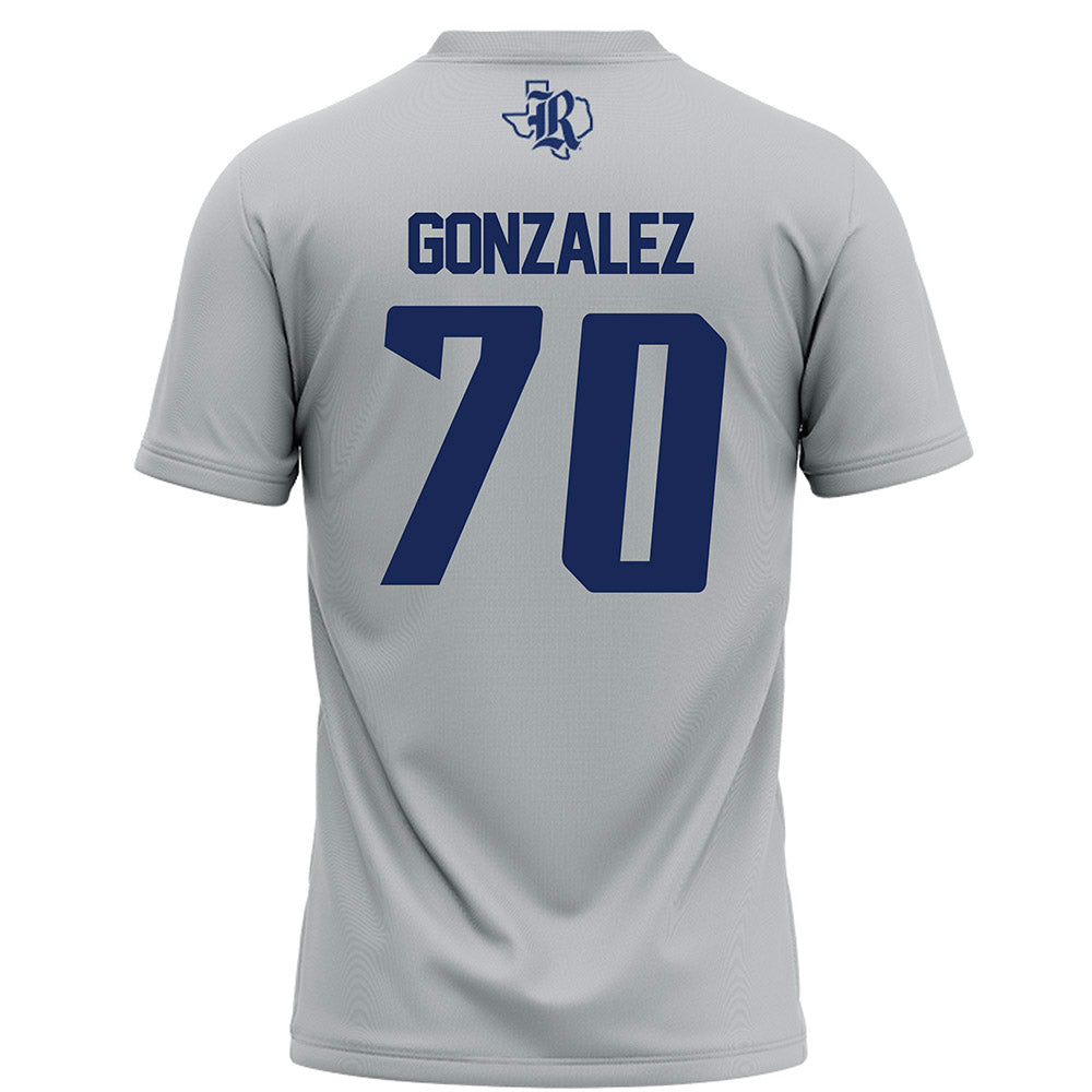 Rice - NCAA Football : Isaiah Gonzalez - Grey Jersey