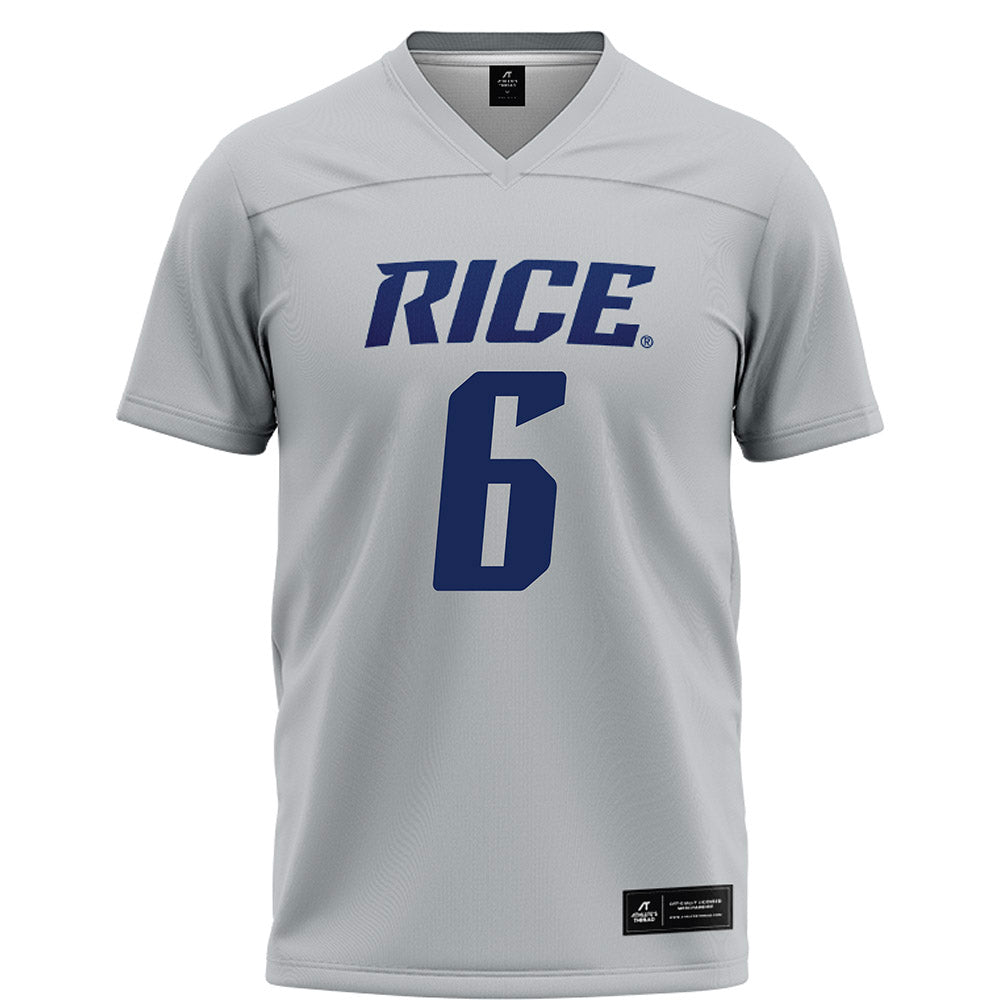 Rice - NCAA Football : DJ Arkansas - Grey Jersey