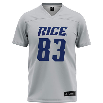 Rice - NCAA Football : Alexander Scherle - Grey Jersey