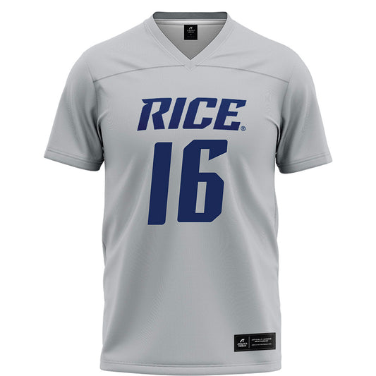 Rice - NCAA Football : Chibuikem Nwajuaku - Grey Jersey