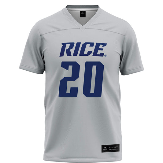 Rice - NCAA Football : Daelen Alexander - Mid Grey Jersey