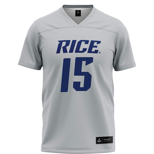 Rice - NCAA Football : Timothy Horn - Grey Jersey