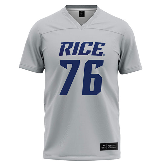 Rice - NCAA Football : John Long - Grey Jersey