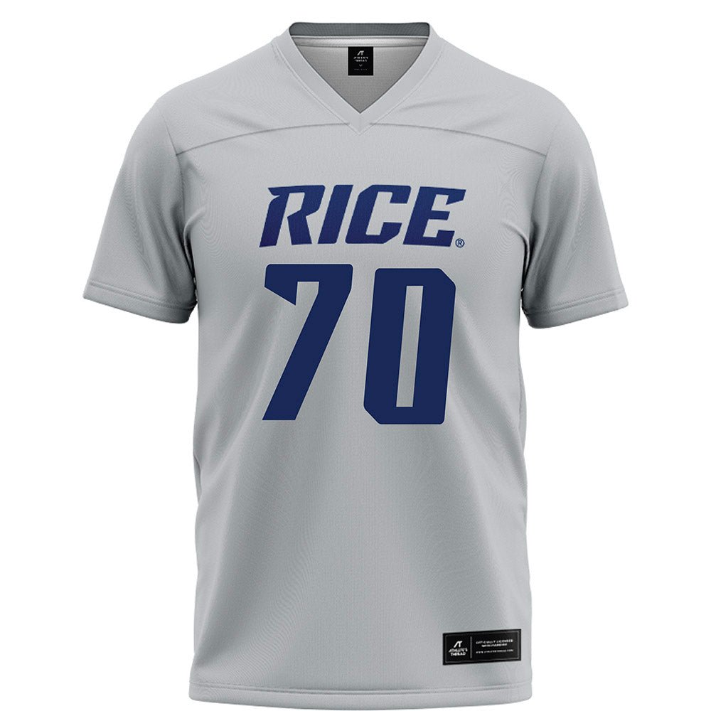 Rice - NCAA Football : Isaiah Gonzalez - Grey Jersey