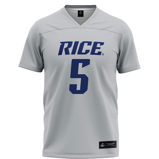 Rice - NCAA Football : Ari Broussard - Grey Jersey
