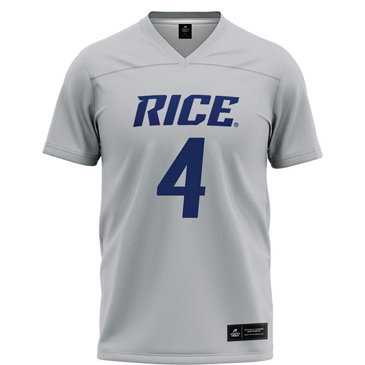 Rice - NCAA Football : Colin Giffen - Mid Grey Jersey