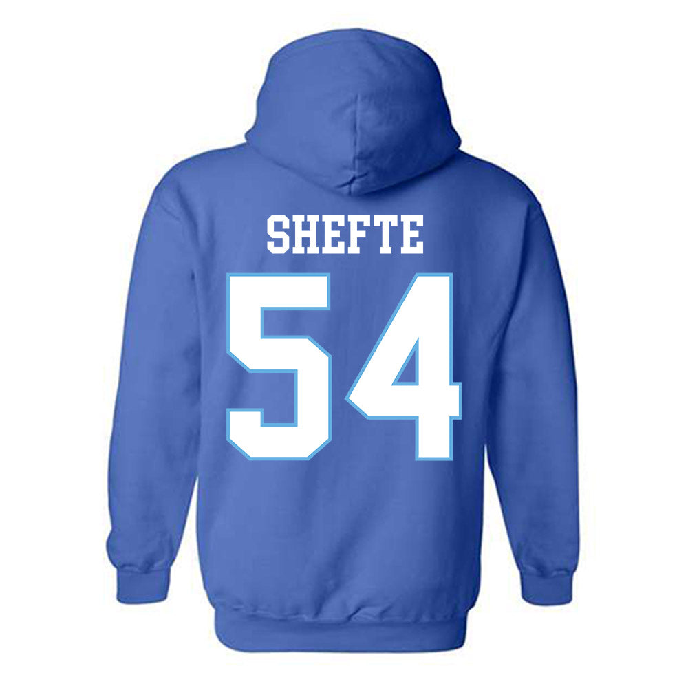 Drake - NCAA Football : Tom Shefte - Royal Classic Shersey Hooded Sweatshirt