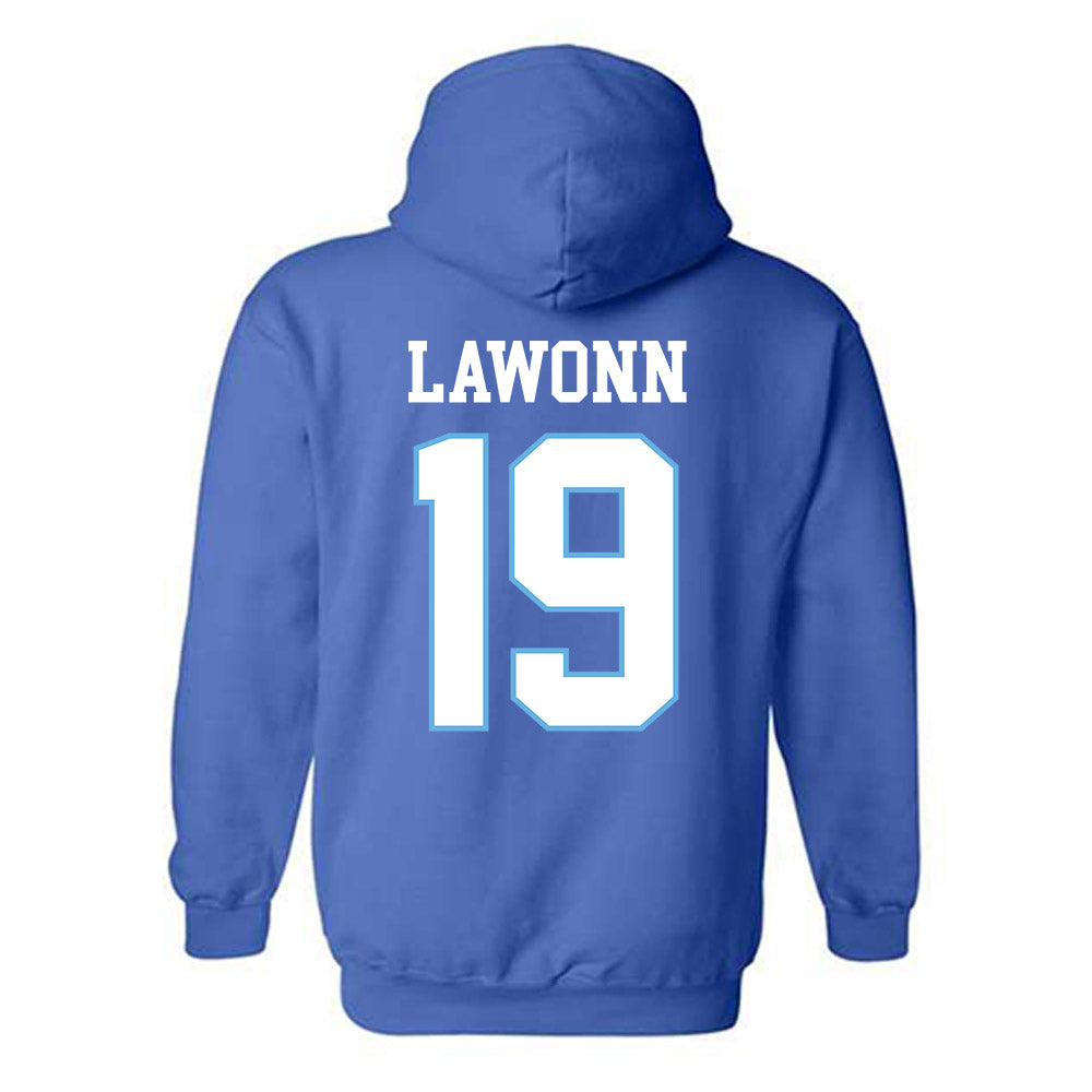 Drake - NCAA Football : Logan Lawonn - Royal Classic Shersey Hooded Sweatshirt