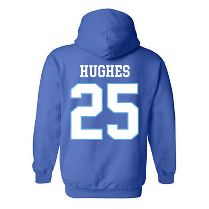 Drake - NCAA Football : Taj Hughes - Royal Classic Shersey Hooded Sweatshirt