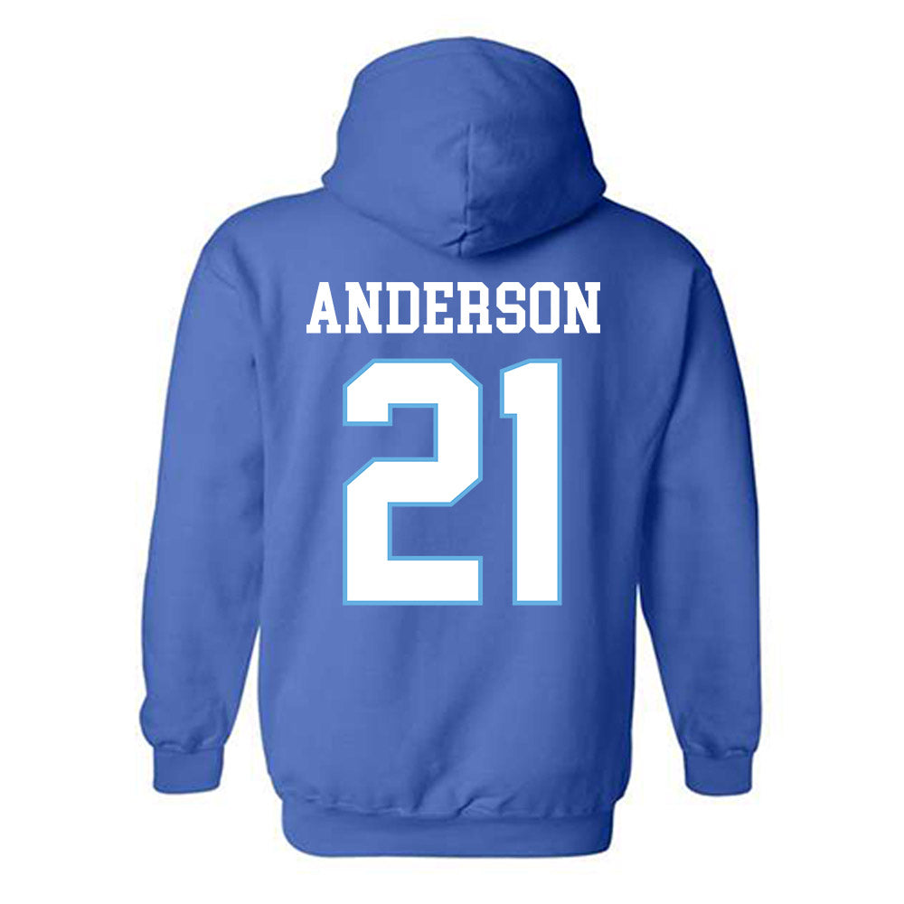 Drake - NCAA Football : Sam Anderson - Royal Classic Shersey Hooded Sweatshirt