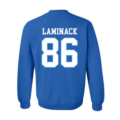 Drake - NCAA Football : Jaxon Laminack - Royal Classic Shersey Sweatshirt