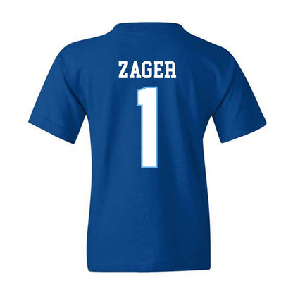 Drake - NCAA Football : Ethan Zager - Youth T-Shirt Classic Shersey