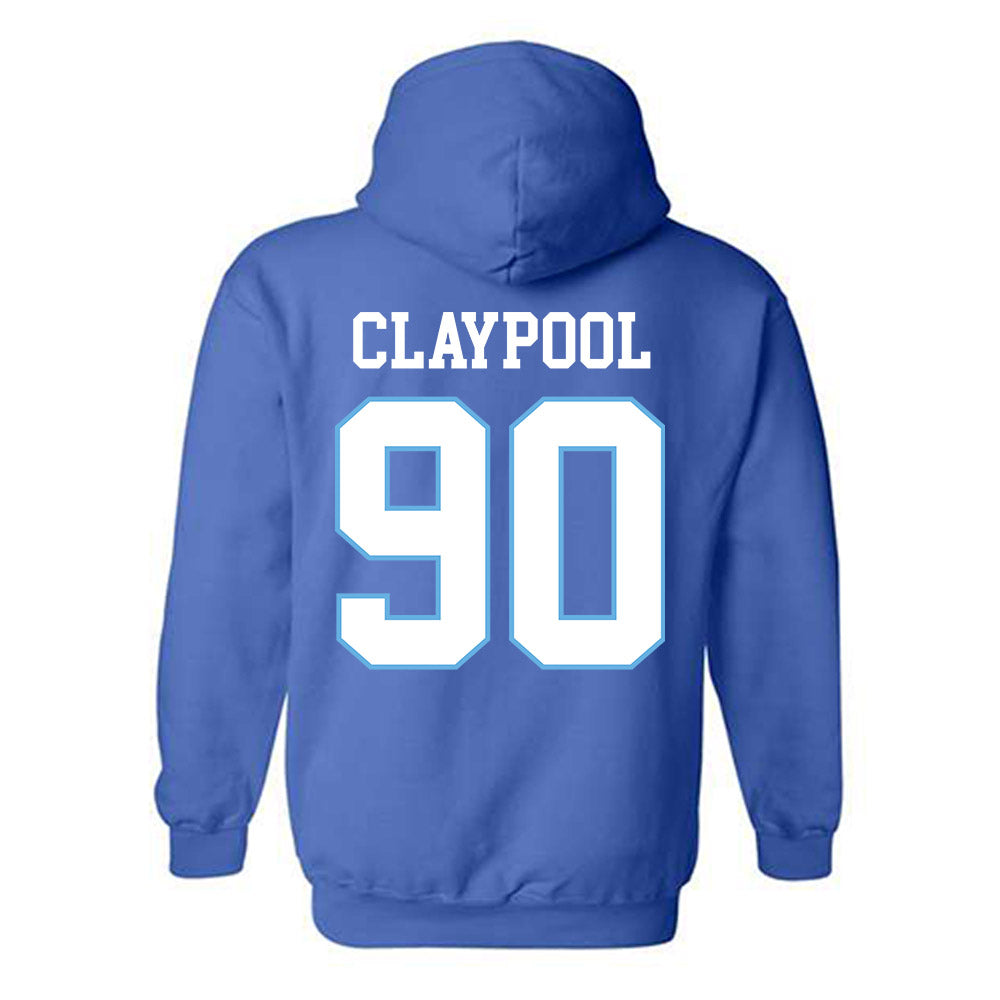 Drake - NCAA Football : Finn Claypool - Royal Classic Shersey Hooded Sweatshirt