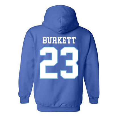 Drake - NCAA Football : Triston Burkett - Royal Classic Shersey Hooded Sweatshirt