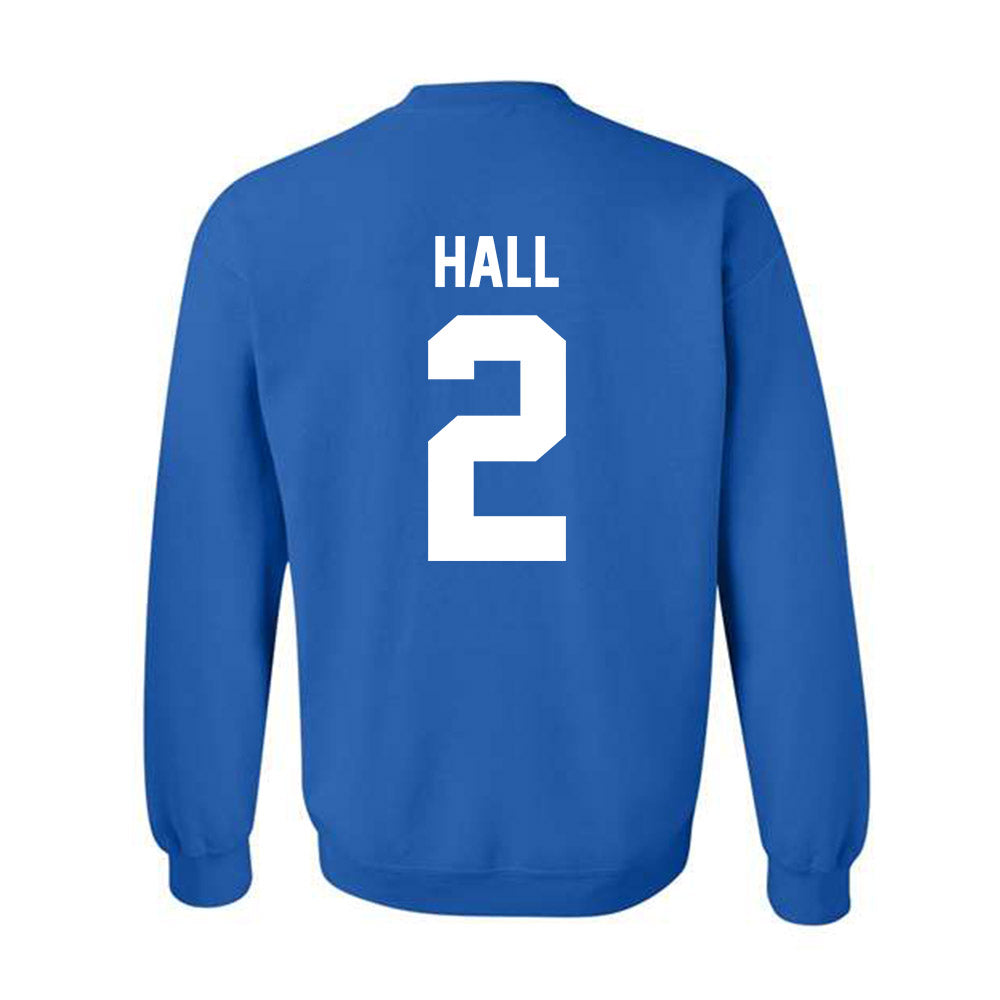 Drake - NCAA Men's Basketball : Brashon Hall - Crewneck Sweatshirt Classic Shersey
