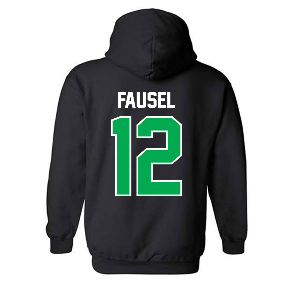 Marshall - NCAA Women's Soccer : Kellyn Fausel - Black Classic Shersey Hooded Sweatshirt