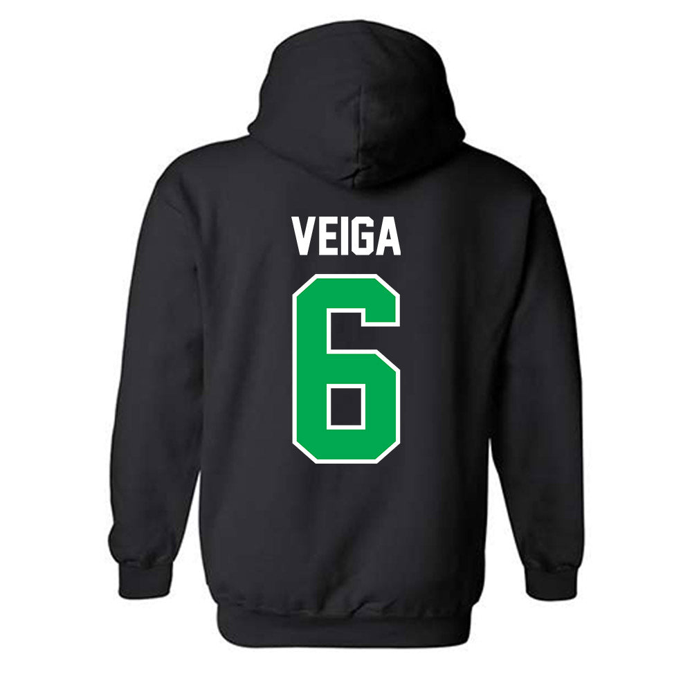 Marshall - NCAA Men's Soccer : Gustavo Veiga - Black Classic Shersey Hooded Sweatshirt