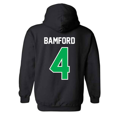 Marshall - NCAA Men's Soccer : Alex Bamford - Black Classic Shersey Hooded Sweatshirt