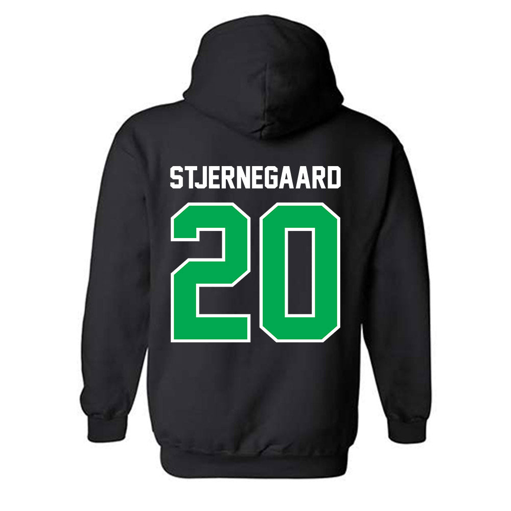 Marshall - NCAA Men's Soccer : Alexander Stjernegaard - Black Classic Shersey Hooded Sweatshirt