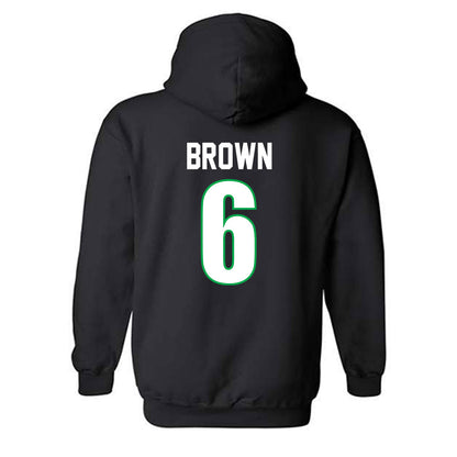 Marshall - NCAA Women's Volleyball : Brynn Brown - Black Classic Shersey Hooded Sweatshirt