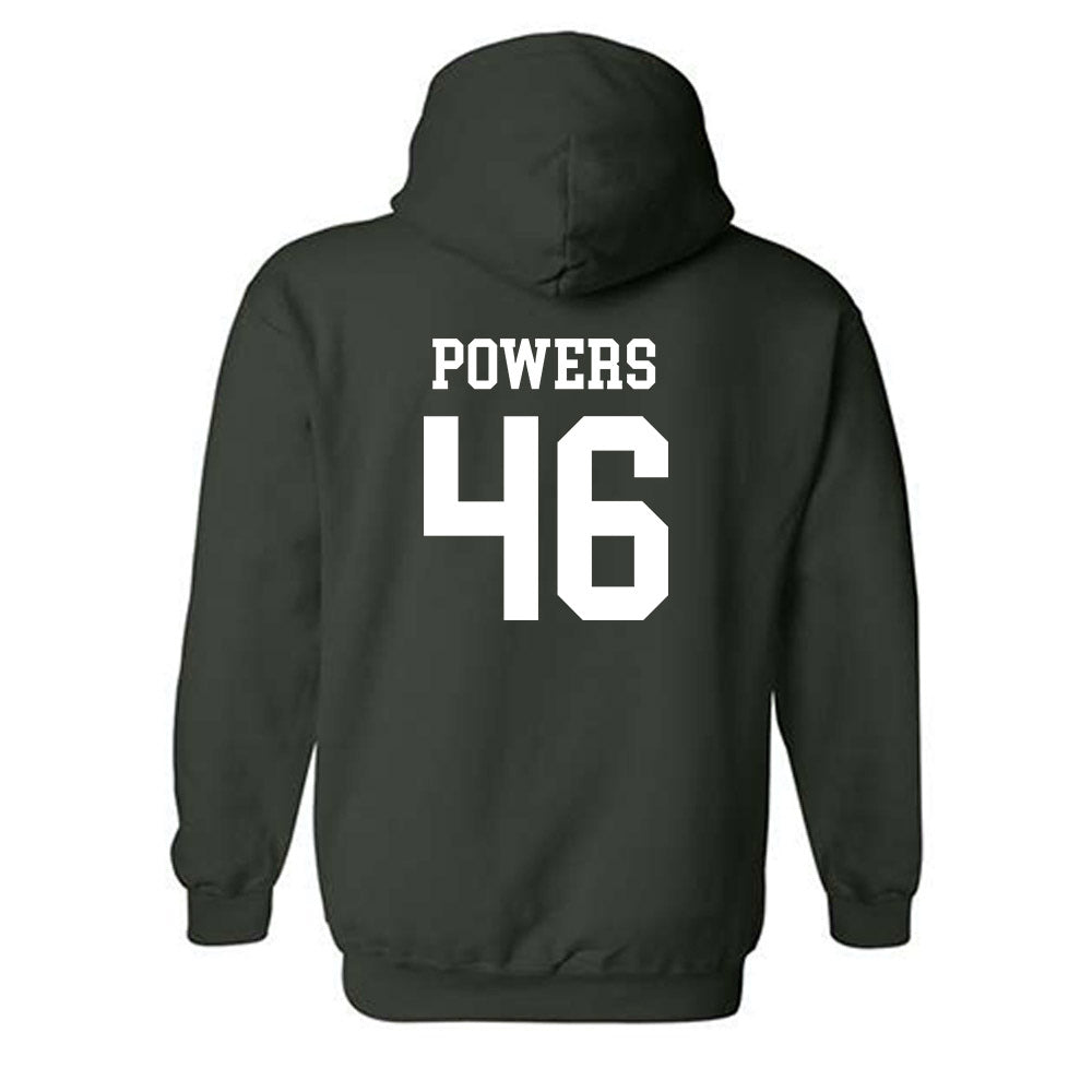 Michigan State - NCAA Baseball : Nick Powers - Hooded Sweatshirt Classic Shersey